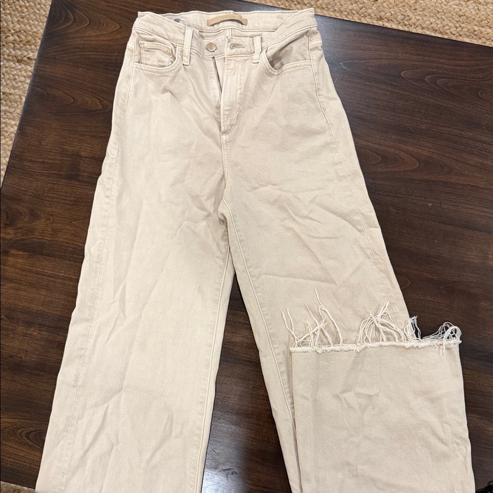 Joe's Jeans joes Jean the mia high rise wide length in Tan - Picture 3 of 5